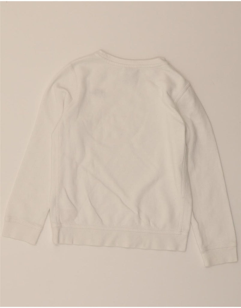 NIKE Boys Sweatshirt Jumper 10-11 Years Medium White Cotton Vintage Nike and Second-Hand Nike from Messina Hembry 