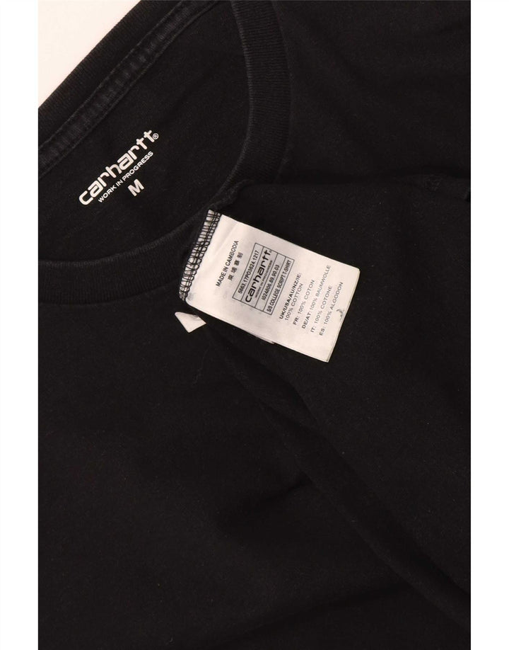 Carhartt Mens Regular T-Shirt Top Medium Black Cotton