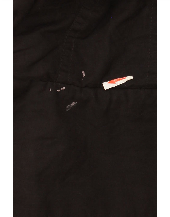 Superdry Mens Hooded Bomber Jacket UK 38 Medium Black