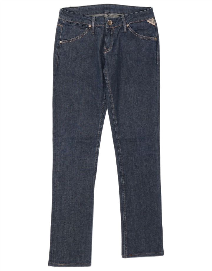 Replay Womens Slim Jeans W29 L30 Navy Blue Cotton