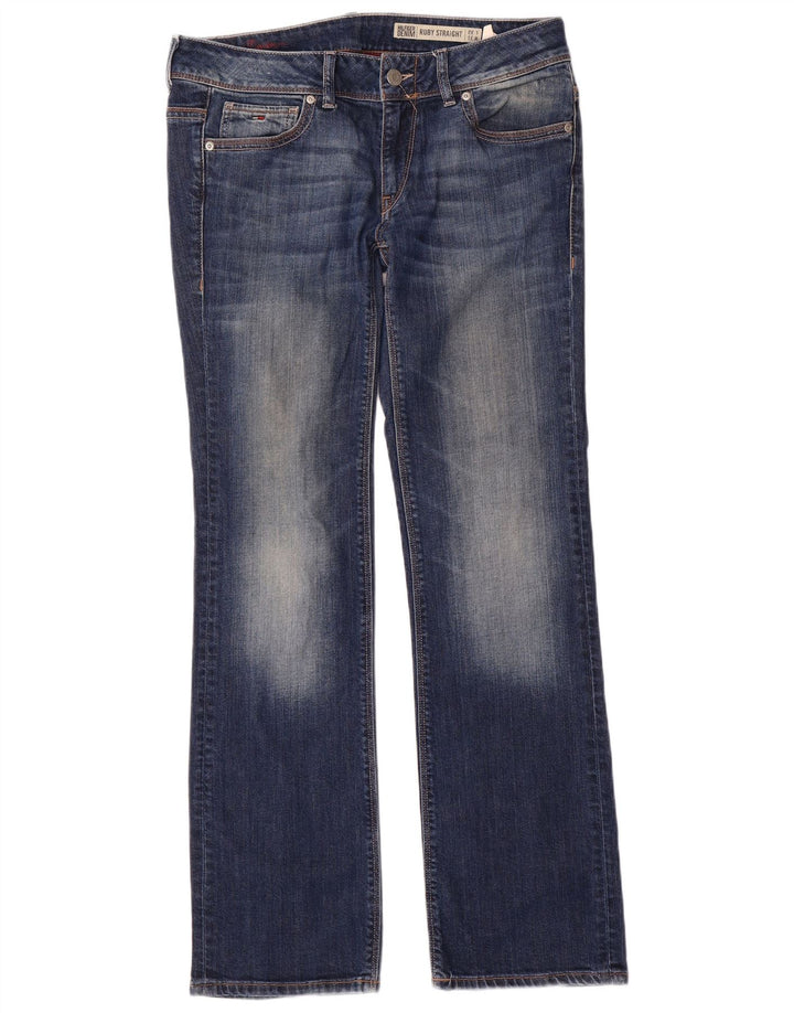 Tommy Hilfiger Womens Ruby Straight Jeans W31 L32 Blue Cotton