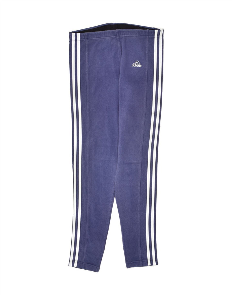 ADIDAS Womens Leggings UK 16 Large  Blue | Vintage Adidas | Thrift | Second-Hand Adidas | Used Clothing | Messina Hembry 