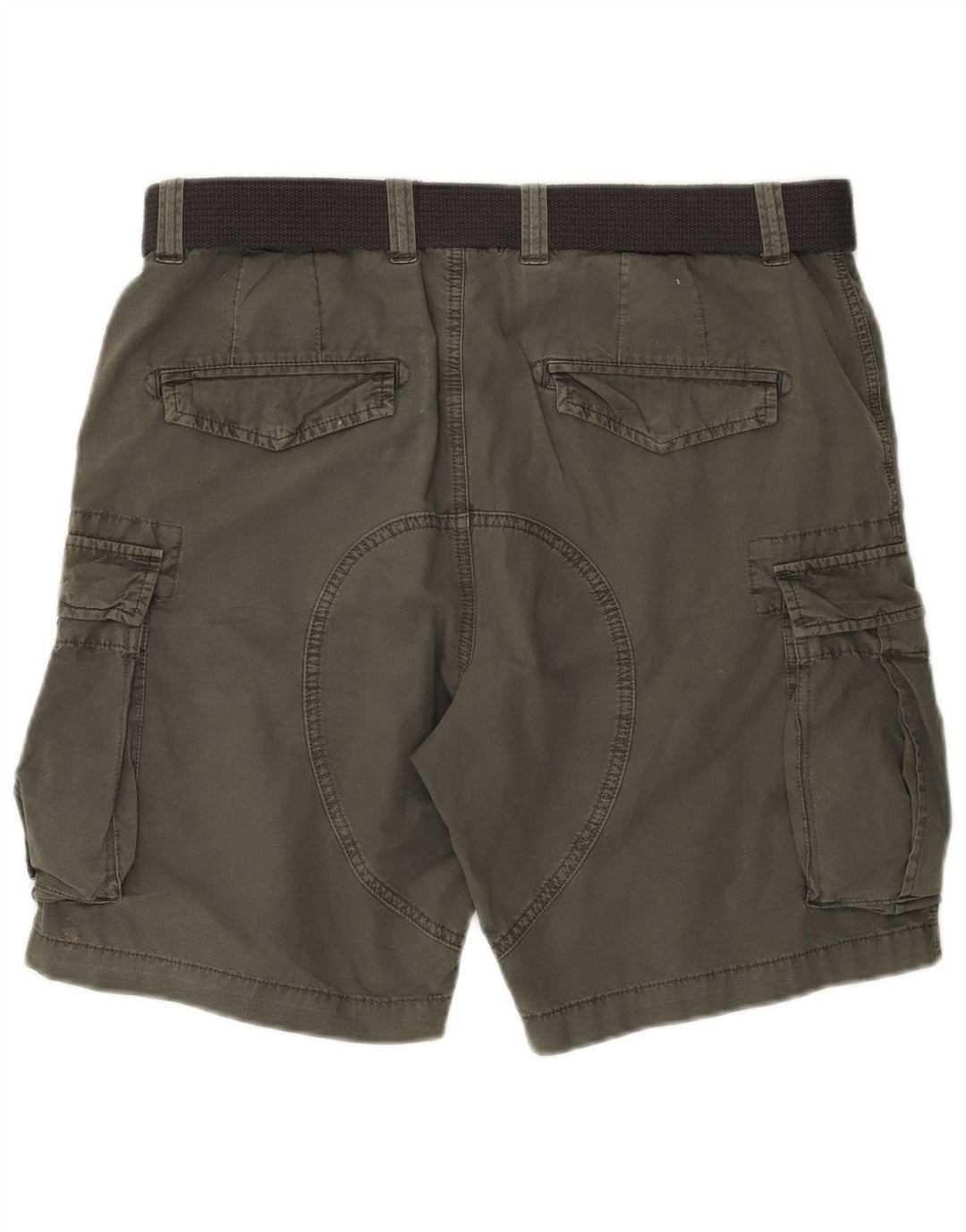SUPERDRY Mens Cargo Shorts W34 Large Khaki Cotton