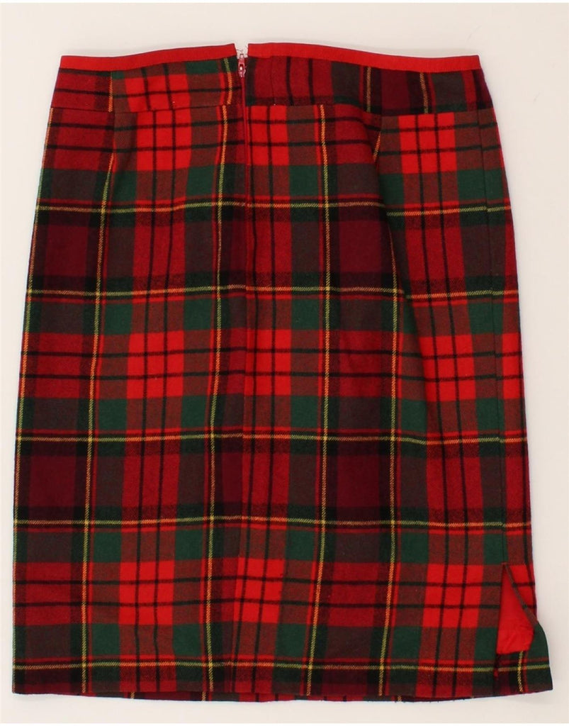 VINTAGE Womens Pencil Skirt W30 Medium Red Plaid | Vintage Vintage | Thrift | Second-Hand Vintage | Used Clothing | Messina Hembry 