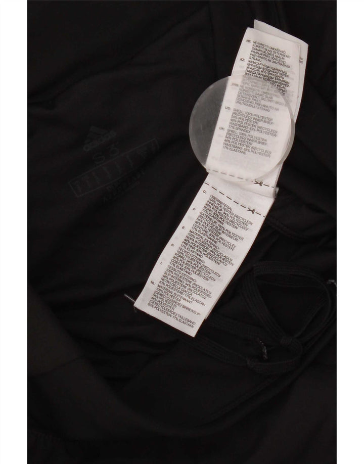 Adidas Womens Sport Shorts UK 10 Small Black Polyester