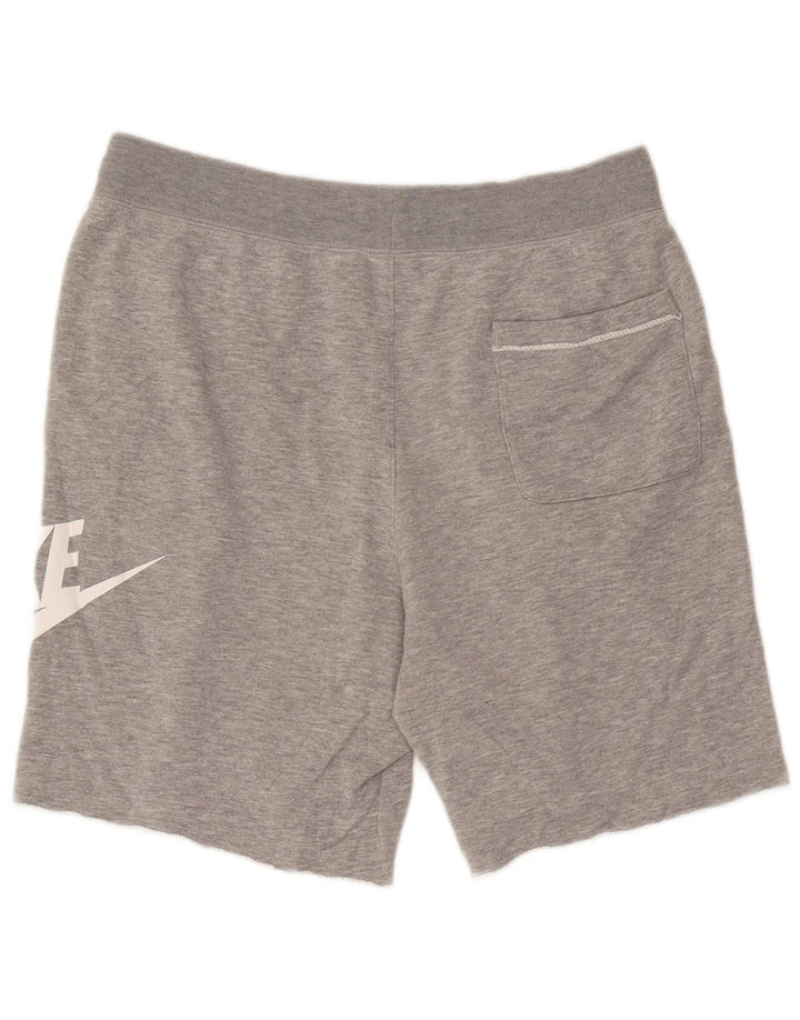 Nike Mens Graphic Sport Shorts Large Grey Flecked Cotton