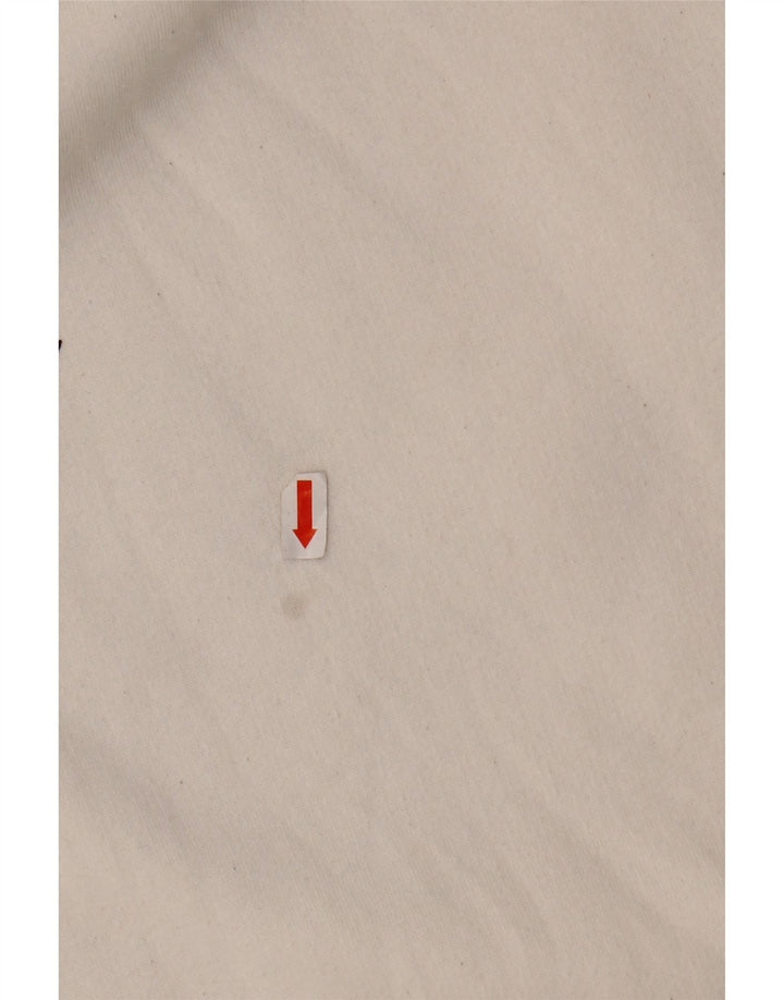 CHAMPION Womens Hoodie Jumper UK 16 Large White Cotton