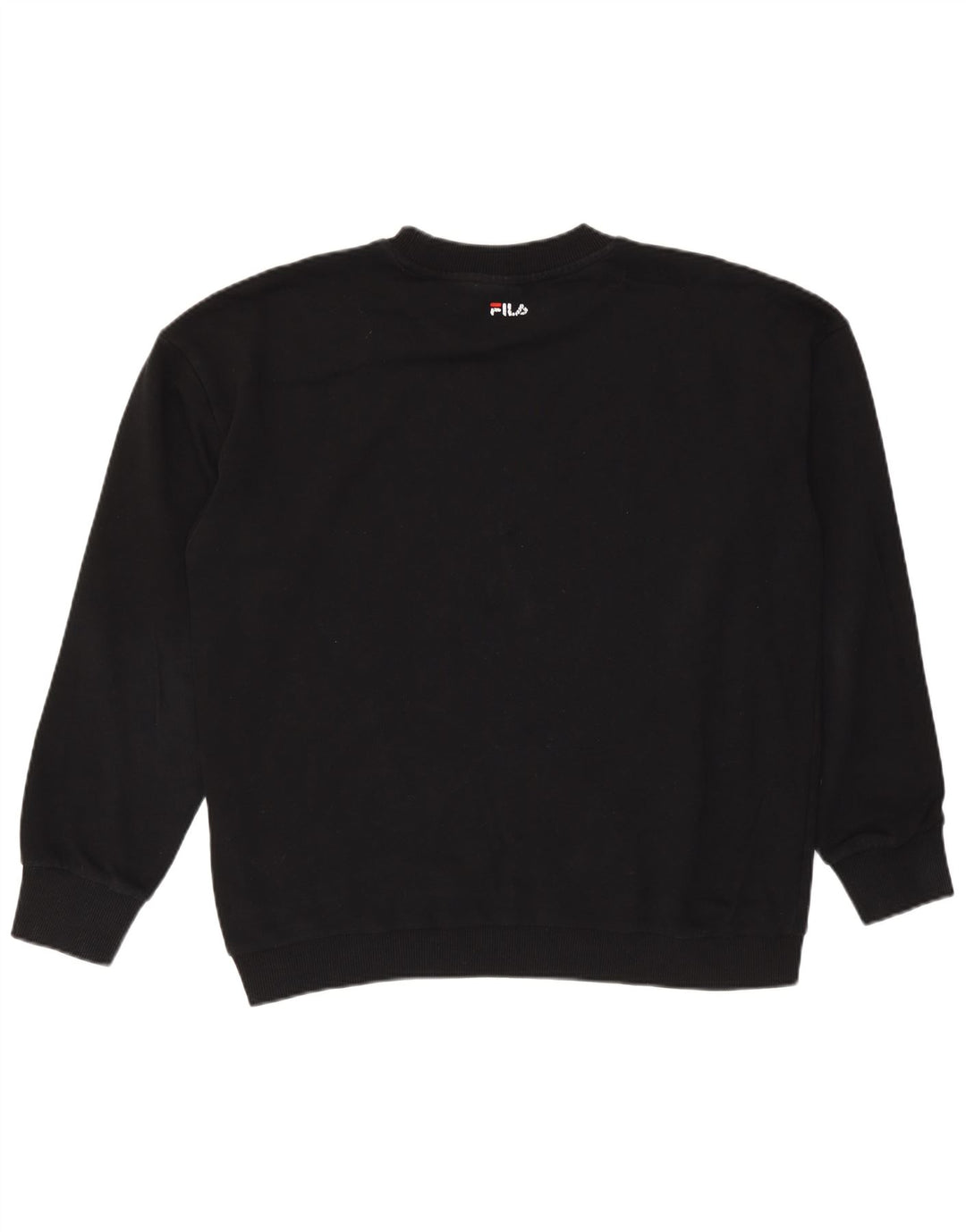 Fila Mens Graphic Sweatshirt Jumper Large Black Cotton