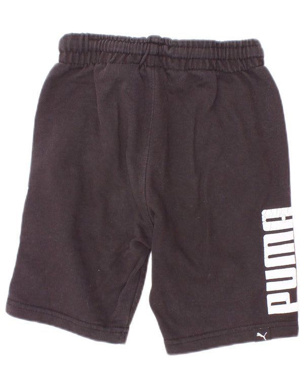 Puma Boys Graphic Sport Shorts 4-5 Years Black Cotton