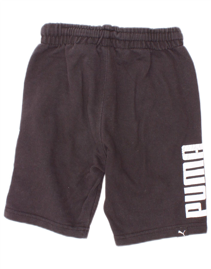 Puma Boys Graphic Sport Shorts 4-5 Years Black Cotton