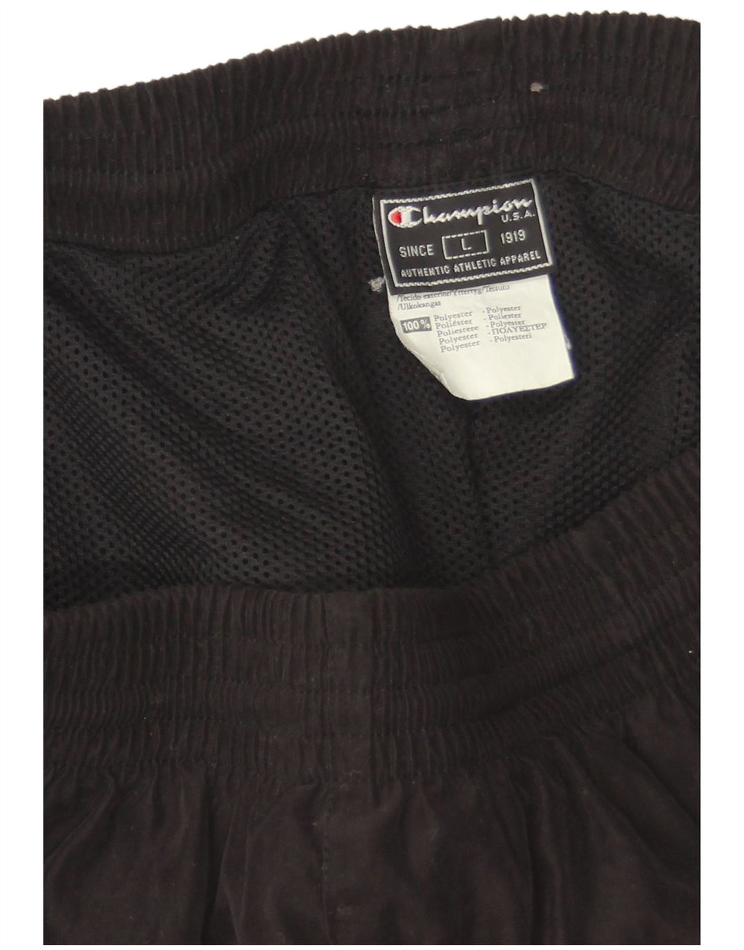 Champion Mens Cargo Tracksuit Trousers Large  Black Polyester