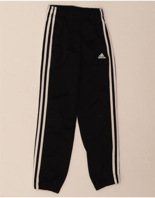 Adidas Boys Tracksuit Trousers Joggers 7-8 Years Black