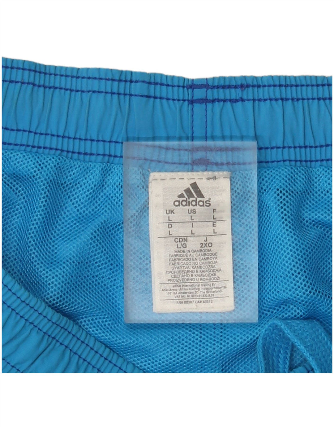 Adidas Mens Swimming Shorts Large  Blue Nylon