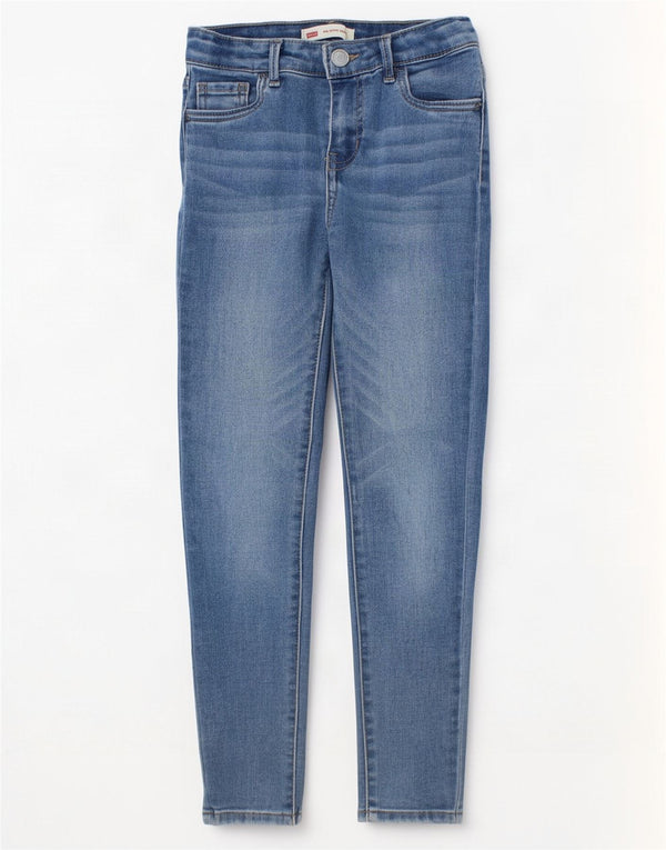 Levi's Girls 710 Super Skinny Jeans 7-8 Years W20 L23 Blue Cotton