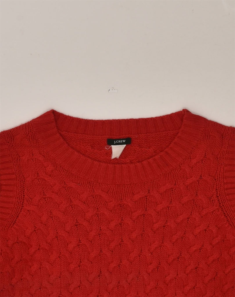 J. CREW Womens Crew Neck Jumper Sweater UK 8 Small  Red | Vintage J. Crew | Thrift | Second-Hand J. Crew | Used Clothing | Messina Hembry 