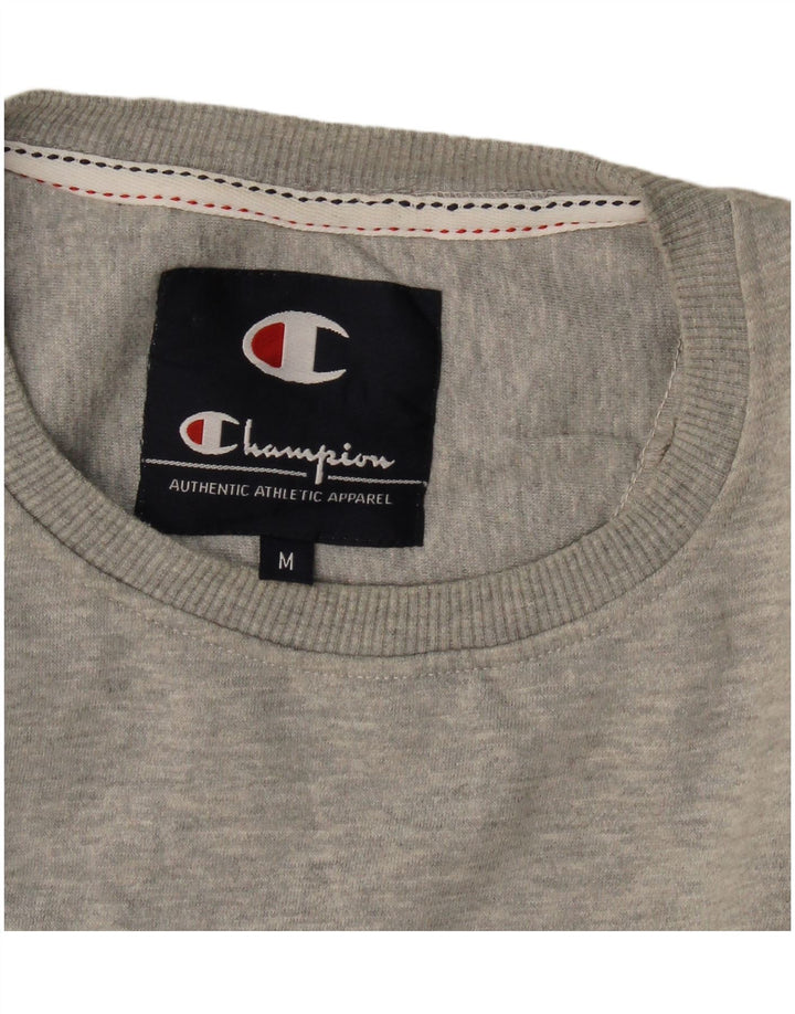 Champion Mens Graphic Sweatshirt Jumper Medium Grey
