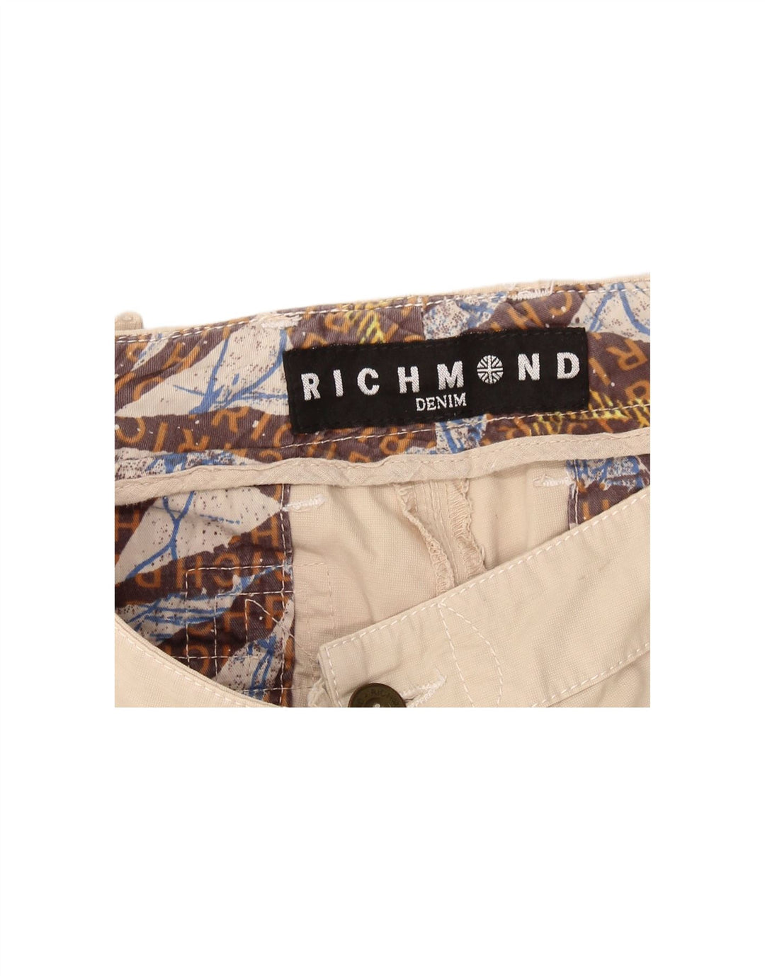 RICHMOND Womens Straight Chino Trousers W33 L31 Beige
