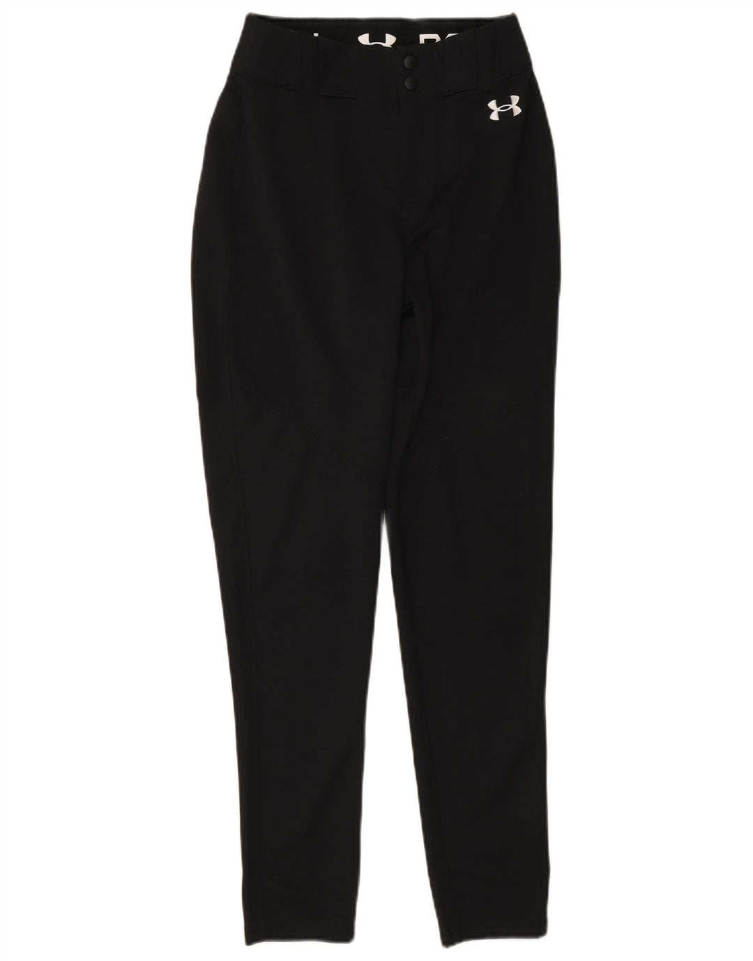 Under Armour Womens Slim Casual Trousers Small Black Polyester