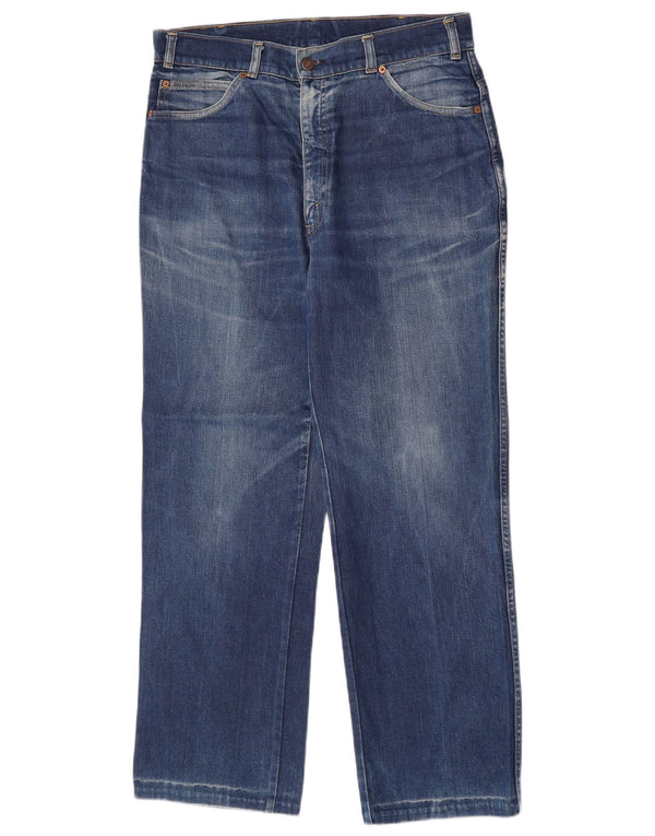 Levi's Mens Straight Jeans W36 L30 Blue Cotton