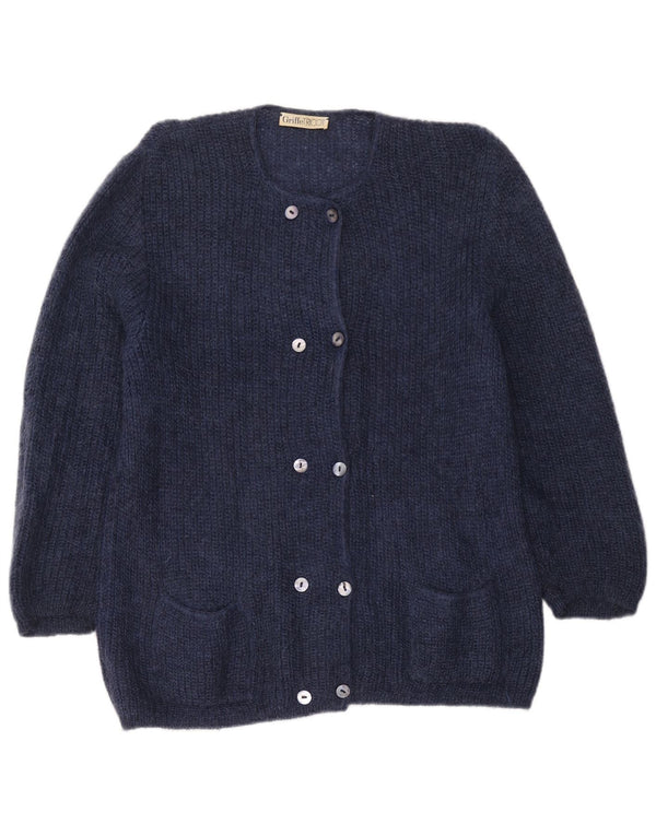 Griffe Womens Cardigan Sweater UK 18 XL Navy Blue Mohair