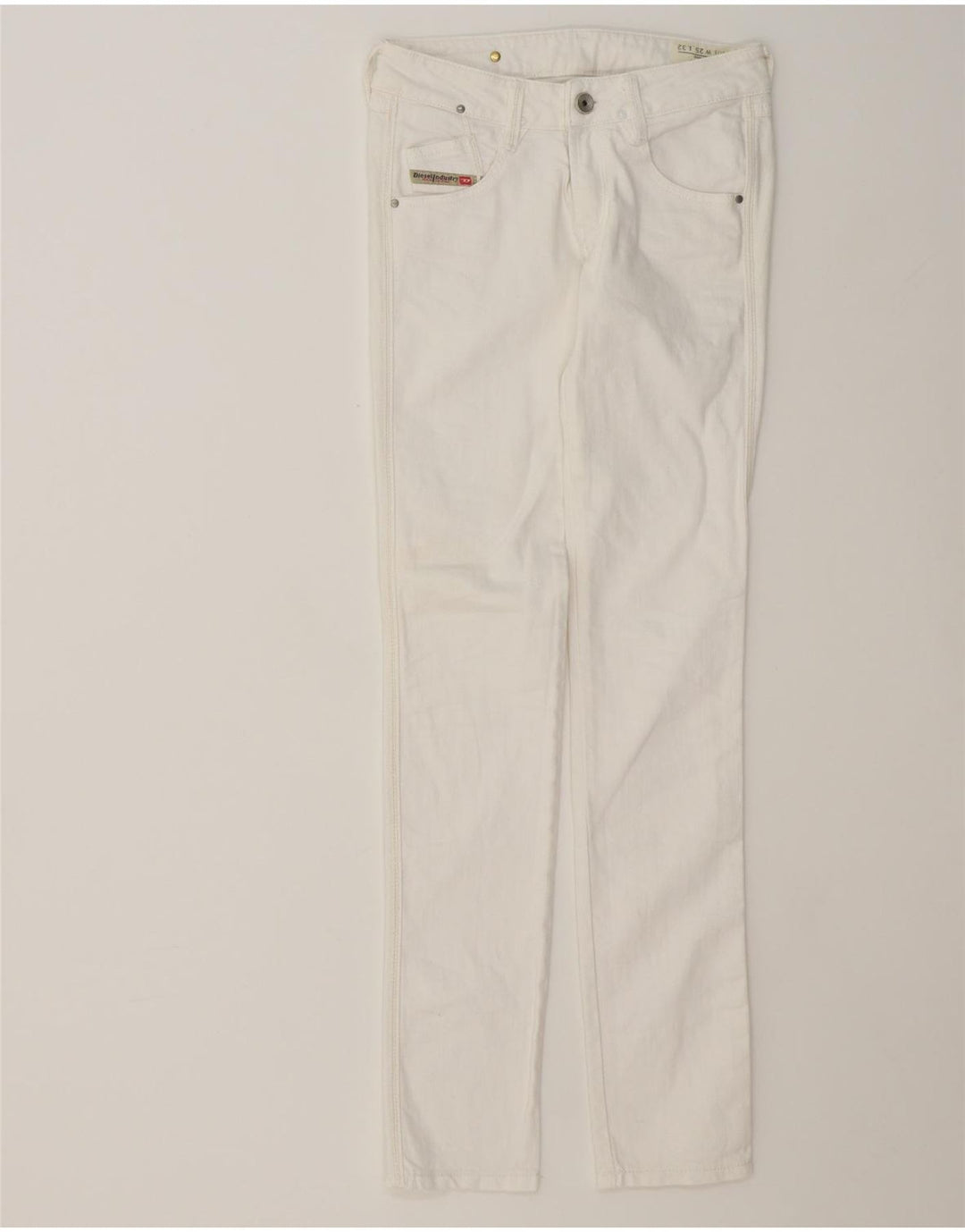 DIESEL Womens Clush Slim Jeans W25 L32 White Cotton Vintage Diesel and Second-Hand Diesel from Messina Hembry 