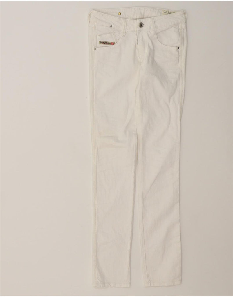 DIESEL Womens Clush Slim Jeans W25 L32 White Cotton Vintage Diesel and Second-Hand Diesel from Messina Hembry 