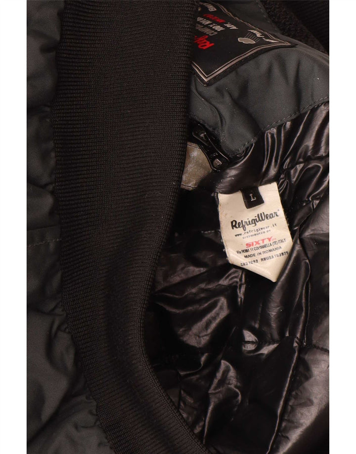 Refrigiwear Mens Bomber Jacket UK 40 Large Grey Polyamide