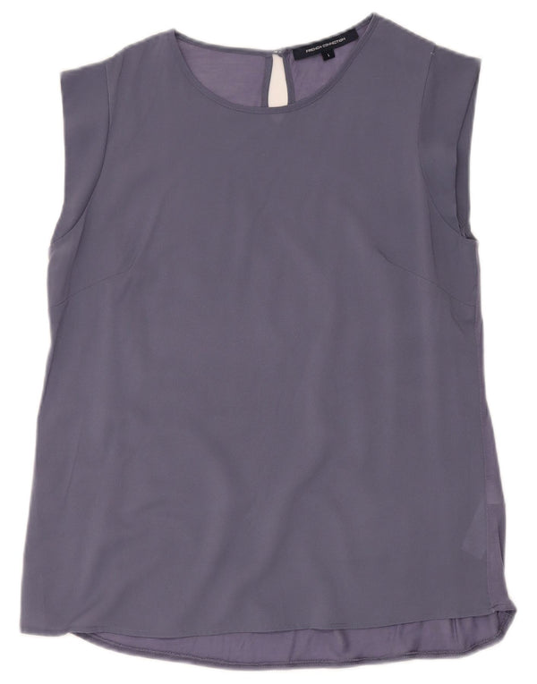 French Connection Womens Blouse Top UK 14 Large Purple Polyester