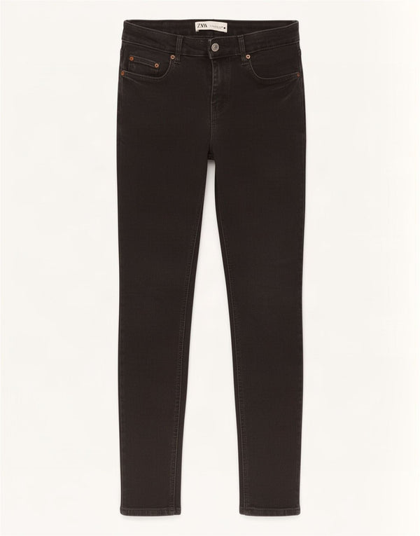 Zara Womens Skinny Jeans EU 38 Small W28 L26 Black