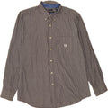 CHAPS Mens Shirt XL Grey Pinstripe Cotton Vintage Chaps and Second-Hand Chaps from Messina Hembry 