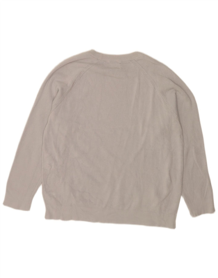 Zara Mens Crew Neck Jumper Sweater Large Grey