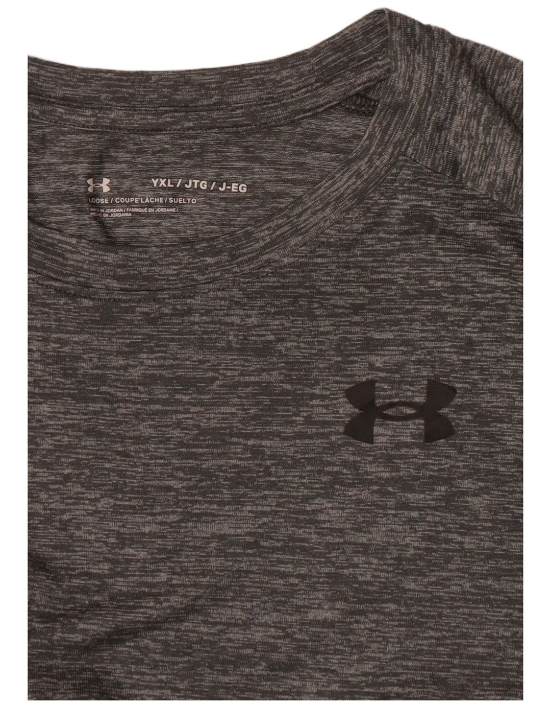 UNDER ARMOUR Boys T-Shirt Top 13-14 Years XL  Grey Flecked