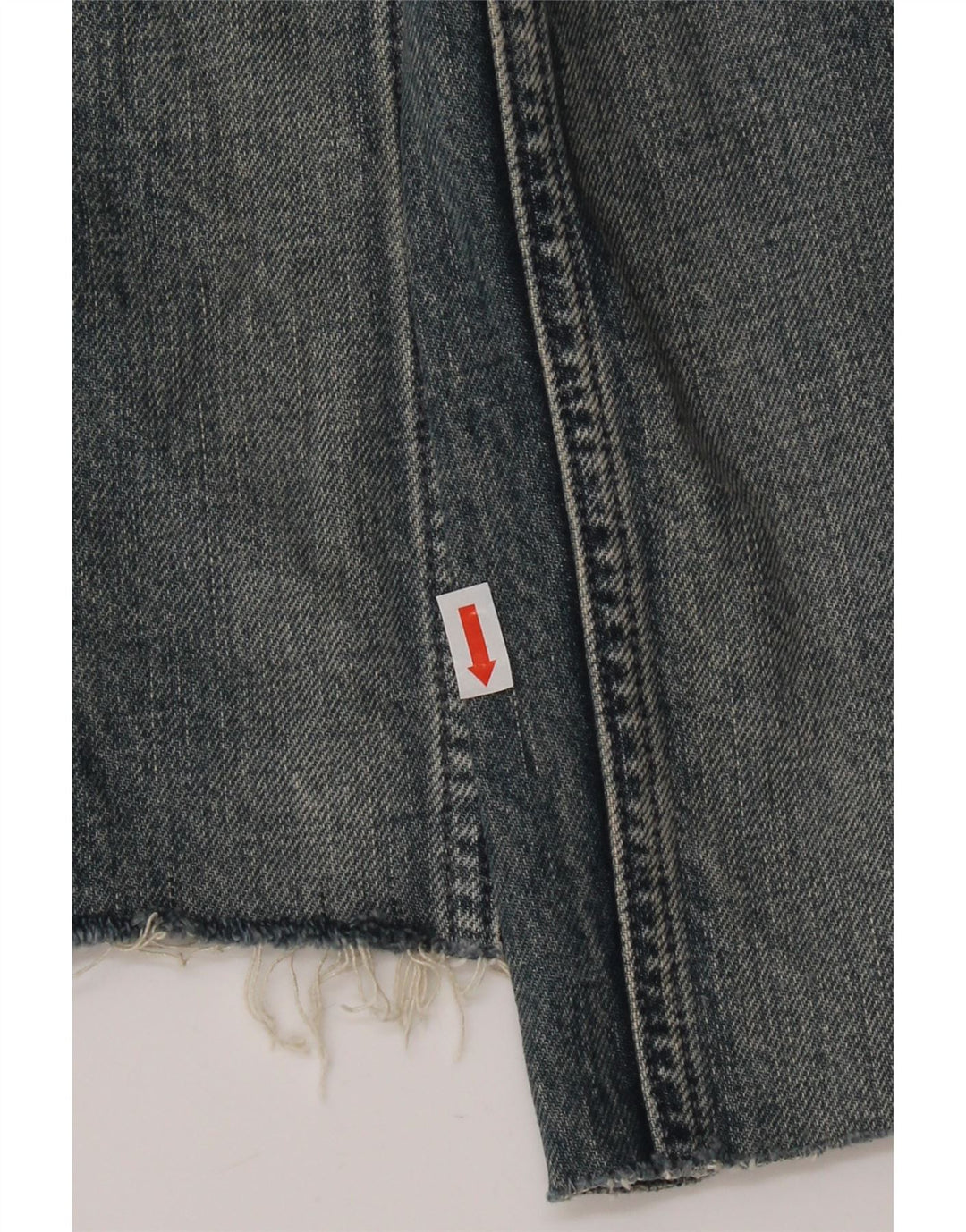 Calvin Klein Mens Distressed Slim Straight Jeans W31 L29 Blue Cotton