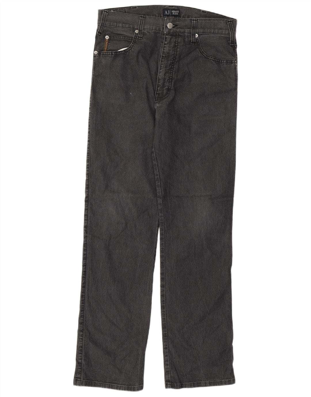 Armani Womens Straight Jeans W31 L30 Grey Cotton