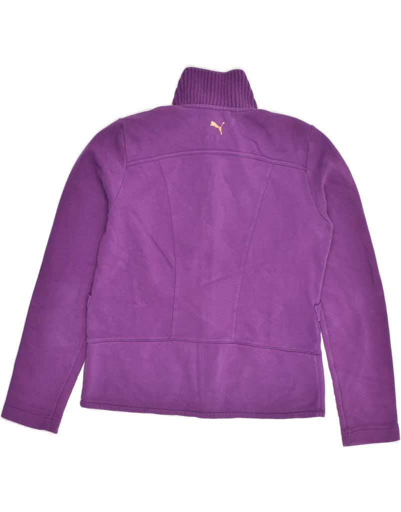 PUMA Womens Tracksuit Top Jacket UK 14 Medium Purple | Vintage Puma | Thrift | Second-Hand Puma | Used Clothing | Messina Hembry 