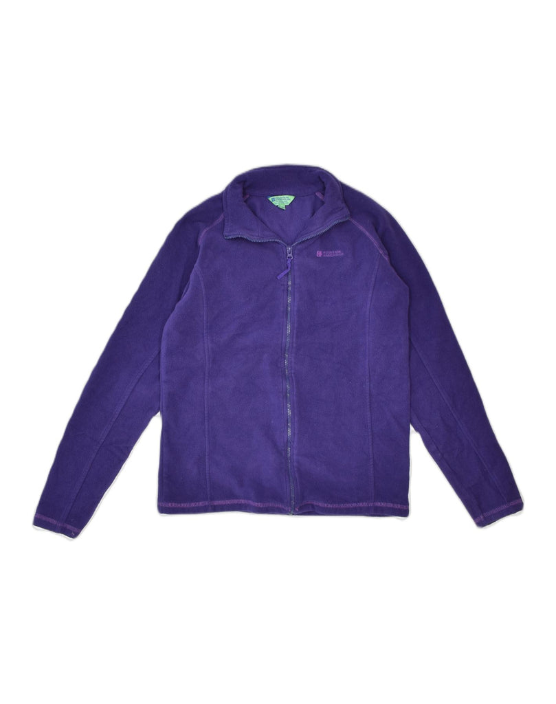 MOUNTAIN WAREHOUSE Girls Fleece Jacket 11-12 Years Purple Polyester | Vintage | Thrift | Second-Hand | Used Clothing | Messina Hembry 