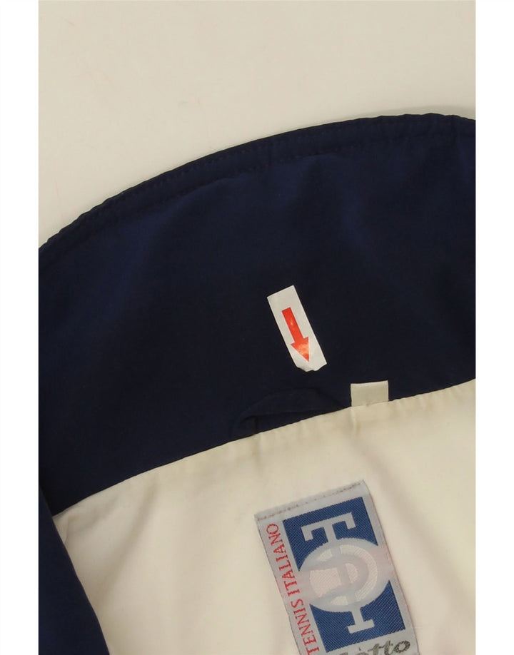 Lotto Mens Graphic Tracksuit Top Jacket Large Navy Blue Colourblock