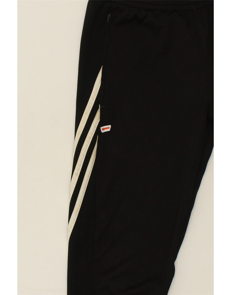 ADIDAS Boys Climalite Tracksuit Trousers 11-12 Years Large Black Polyester | Vintage Adidas | Thrift | Second-Hand Adidas | Used Clothing | Messina Hembry 