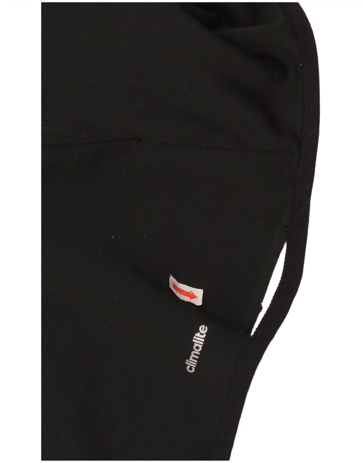 ADIDAS Womens Climalite Tracksuit Top Jacket UK 12/14 Medium Black