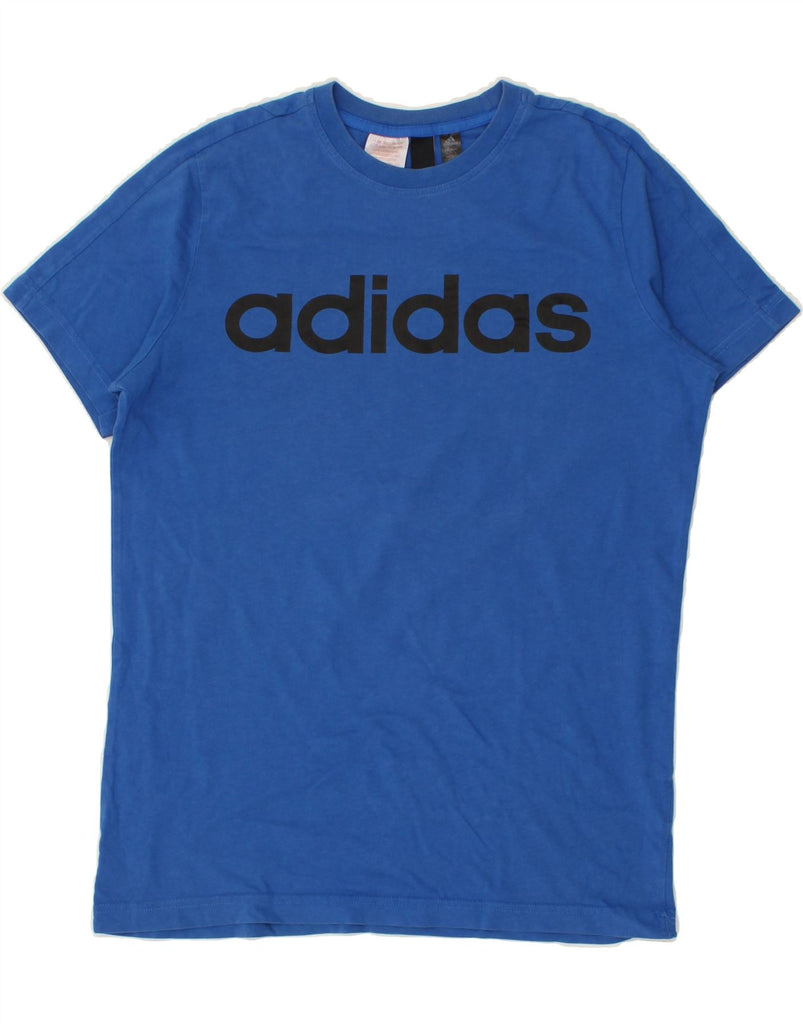 ADIDAS Boys Graphic T-Shirt Top 13-14 Years Blue | Vintage Adidas | Thrift | Second-Hand Adidas | Used Clothing | Messina Hembry 