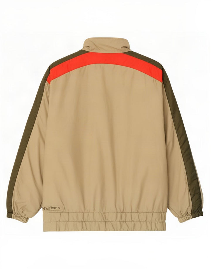 Lafont Mens Padded Ski Jacket IT 46 Small Beige Colourblock Polyamide