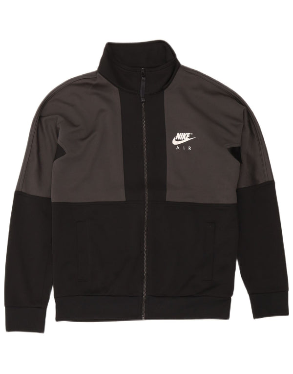 Nike Mens Graphic Tracksuit Top Jacket Small Grey Colourblock Polyester