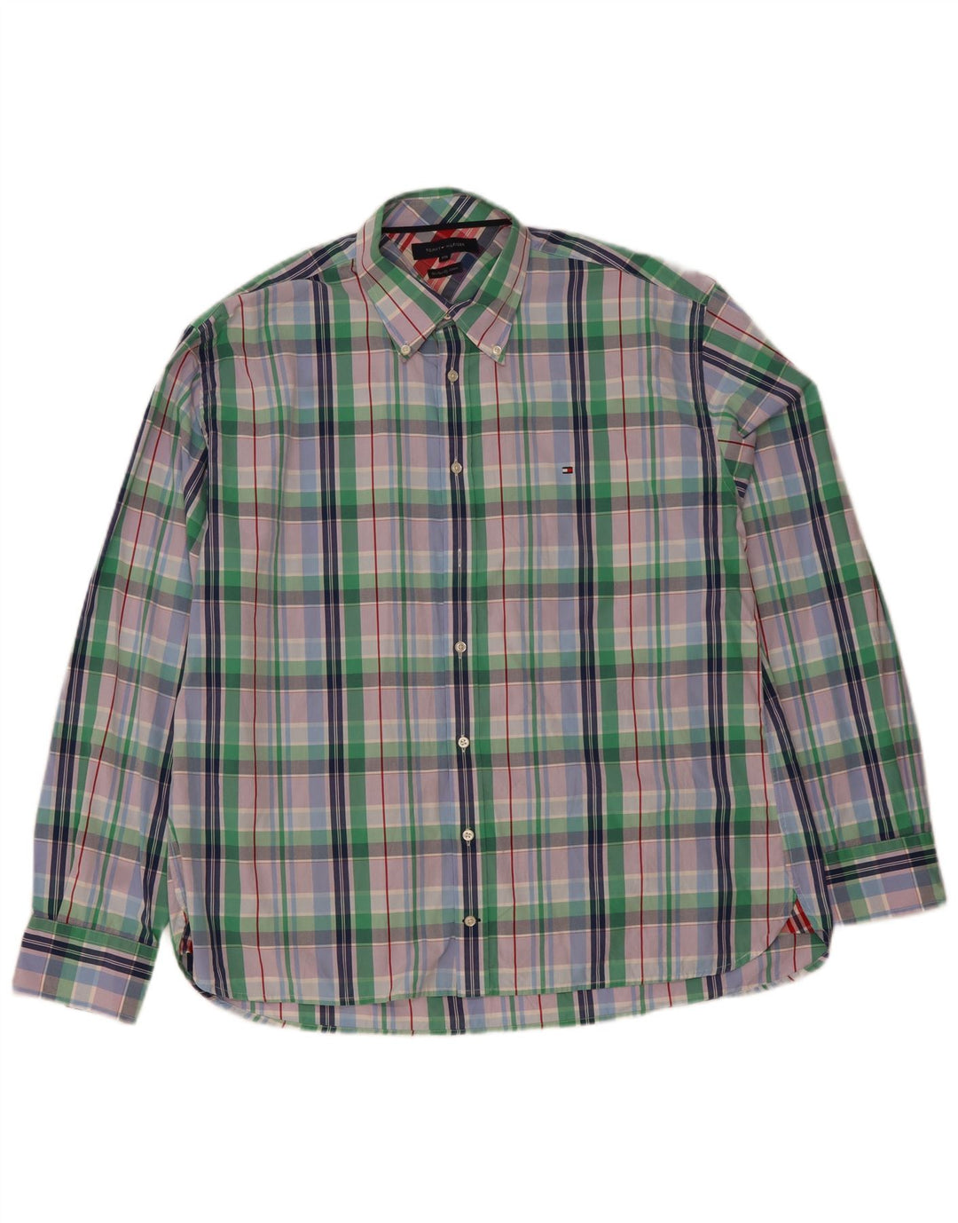 Tommy Hilfiger Mens Shirt 2XL Multicoloured Check Cotton