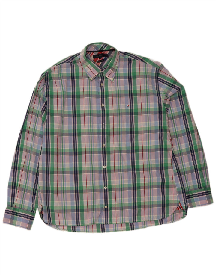 Tommy Hilfiger Mens Shirt 2XL Multicoloured Check Cotton