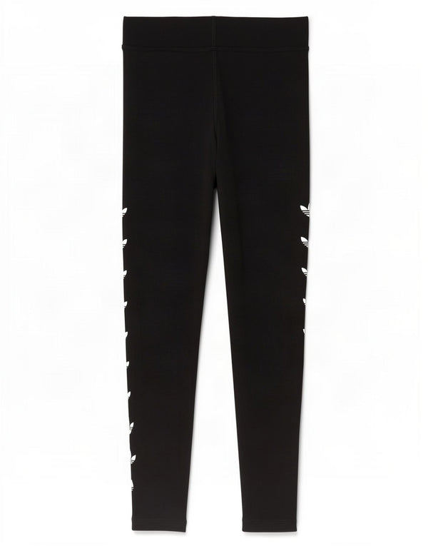 Adidas Womens Graphic Leggings UK 8 Small Black Cotton