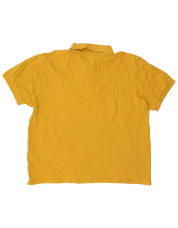 Nike Mens Polo Shirt UK 45/47 XL Yellow Cotton
