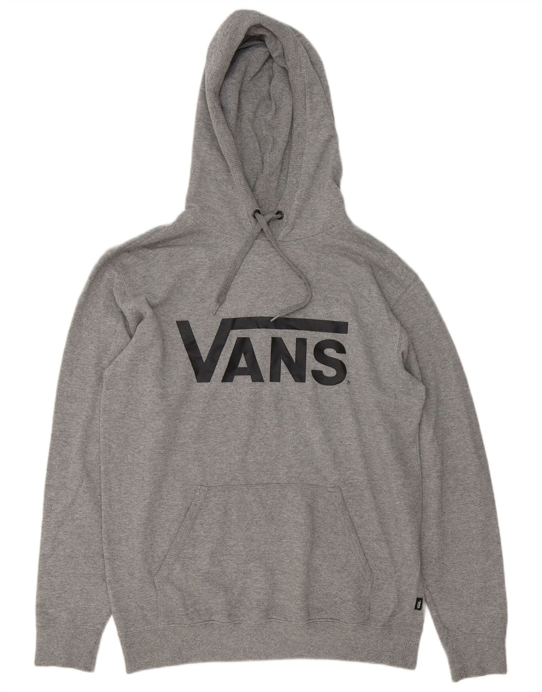 Vans Mens Graphic Hoodie Jumper Medium Grey Cotton