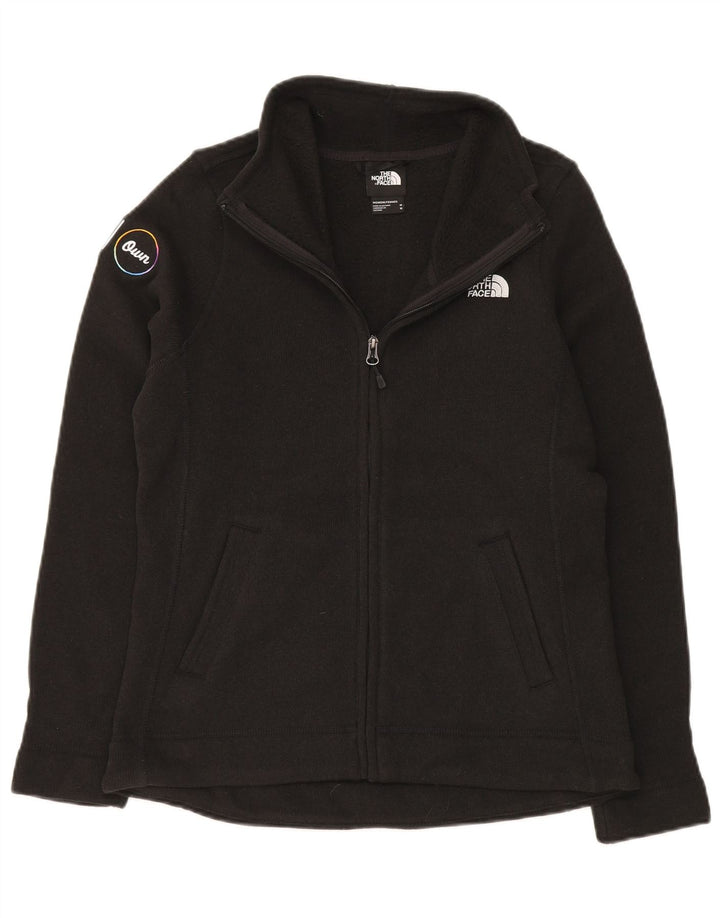 The North Face Womens Tracksuit Top Jacket UK 14 Medium Black Polyester