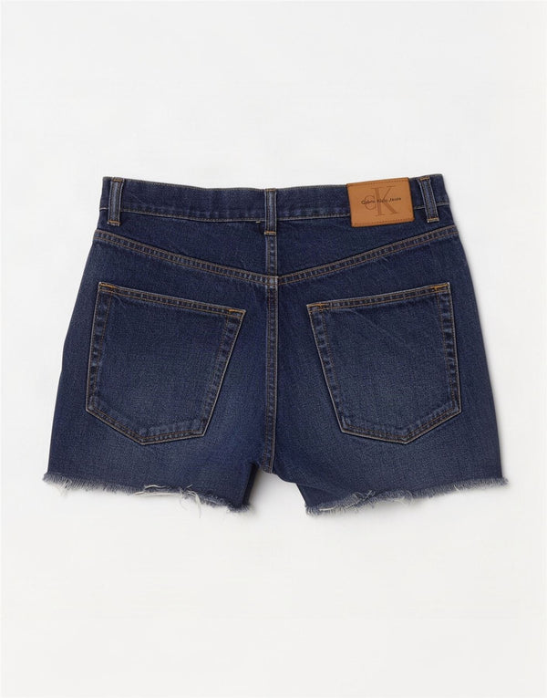 Calvin Klein Womens Denim Shorts W30 Medium Blue Cotton