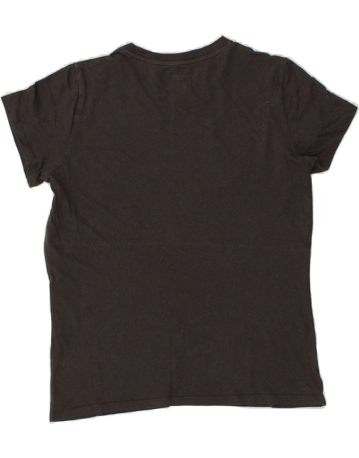 LEVI'S Womens Graphic T-Shirt Top UK 10 Small Grey Vintage Levi's and Second-Hand Levi's from Messina Hembry 